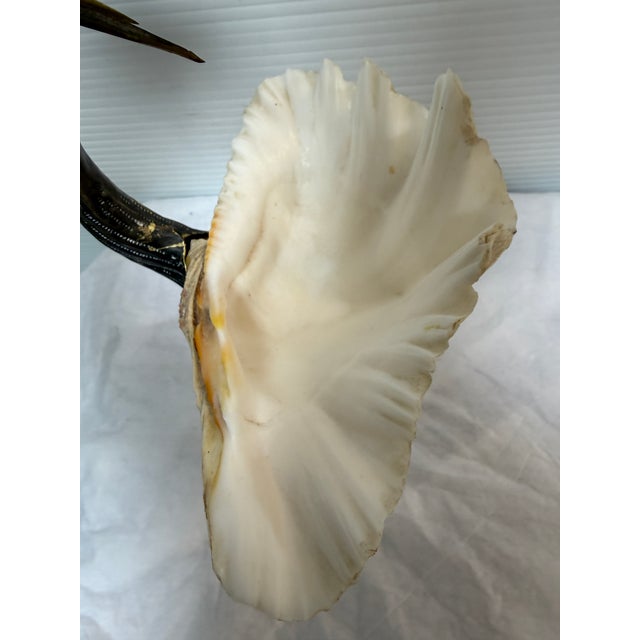 Gabriella Binazzi Bird With Shell Sculpture, Circa 1970's For Sale - Image 12 of 12