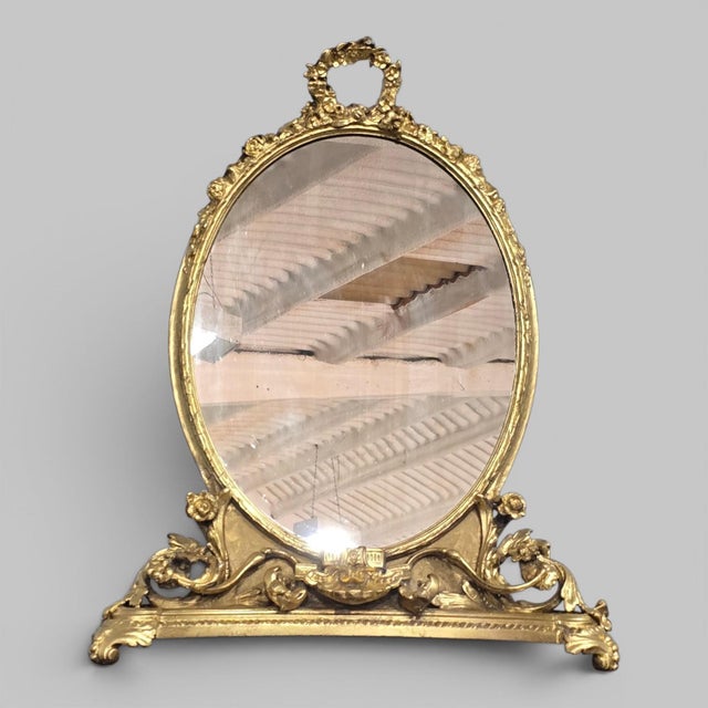 Victorian Gilt Dressing Table Mirror, 1850s For Sale - Image 16 of 16