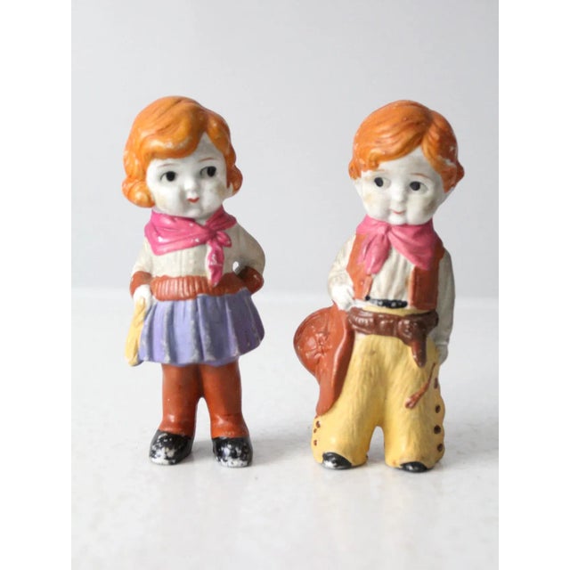 Vintage Cowgirl & Cowboy Figurines For Sale - Image 10 of 10