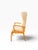 Wood Danish Modern High Wingback Recliner Attributed to Farstrup | Cream Bouclé With Headrest Pillow | Teak Frame For Sale - Image 7 of 15