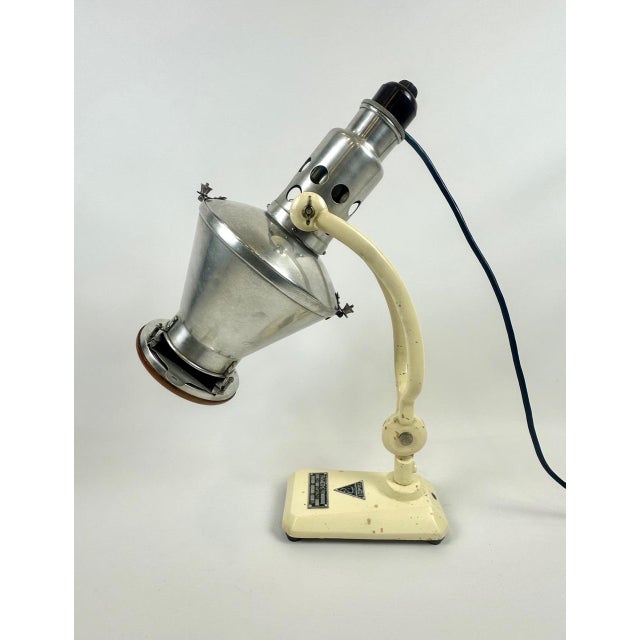 Industrial Polish Famed Medical Lamp, 1950s For Sale - Image 13 of 13