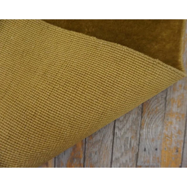 1920s Yellow Saffron Floral Vase Antique Chinese Art Deco Carpet 8'8" X 11'4" Knotted Wool Rug For Sale - Image 13 of 13