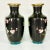 1940s Vintage Boho Chic Chinese Cloisonné Cherry Blossom Vases - A Mirrored Pair. For Sale - Image 14 of 17