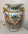 1940s Monumental Antique Handmade Italian Majolica Painted Terracotta Gp Pottery Vase For Sale - Image 5 of 17