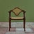 Art Nouveau Studio Craft Walnut Armchair With Cane For Sale - Image 3 of 12