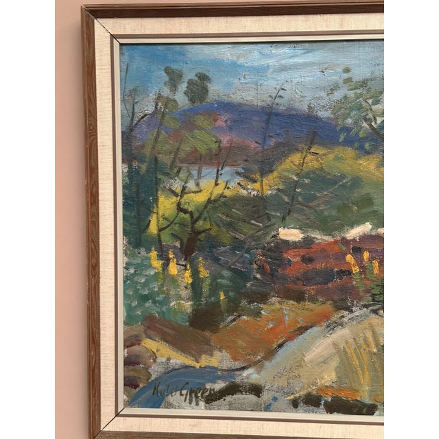 Kulo Green, Landskap, 1960s, Oil on Panel For Sale - Image 8 of 18