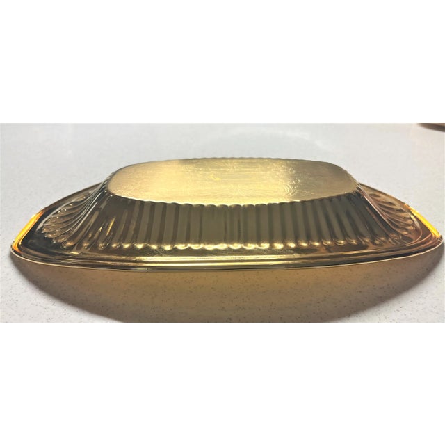 Vintage Gold Bread Tray or Cookies or Crackers For Sale - Image 10 of 11