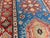 Blue and Rust Red Kazak Wool Runner Rug, Tribal Hallway Rug, 2'9" X 9'9" For Sale - Image 12 of 16