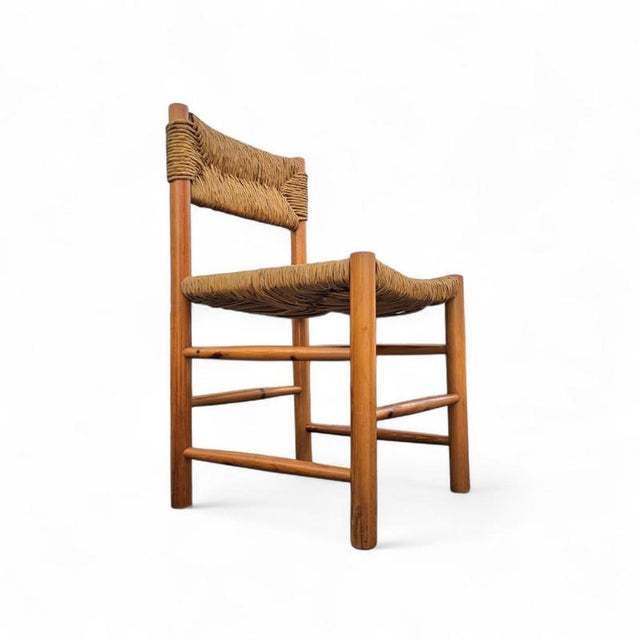Vintage French Pine Dining Chairs, 1950s, Set of 2 For Sale - Image 11 of 18