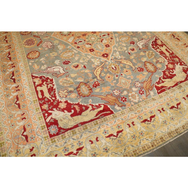 Turkish Animal Motif Turkish Inspired Agra Rug no. j5230 For Sale - Image 3 of 12