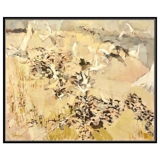 Message us to inquire about custom framing options! (Included for free with every purchase) The artwork here, "Flock of...