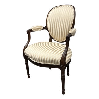 Louis XVI French Style Arm Chair For Sale