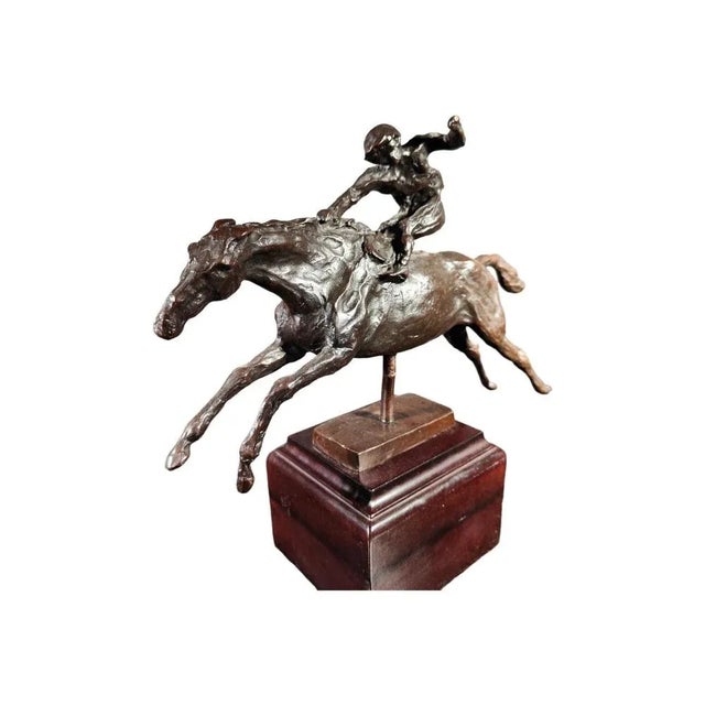 Bronze Polo Figurine, 1950s For Sale - Image 3 of 9