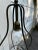 Vintage Glass and Brass Gas Fixture For Sale - Image 4 of 11