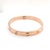 Contemporary Cartier Love Bracelet in 18k Rose Gold - Size 18 For Sale - Image 3 of 11