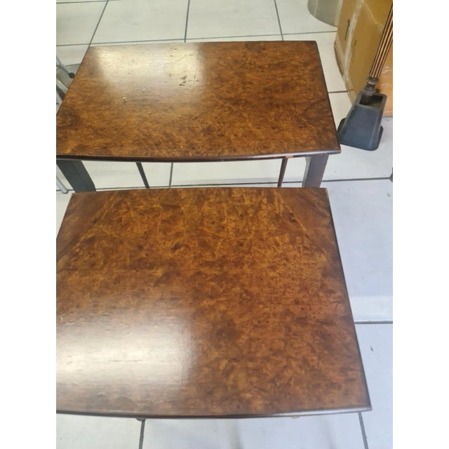 1920s Maple Nesting Table For Sale - Image 6 of 7