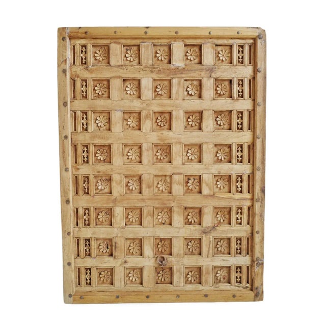 Mid 20th Century Carved Flower Ceiling Panel / Headboard For Sale - Image 9 of 9