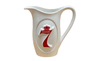 Seagram's Seven Crown Whiskey Ceramic Pitcher