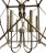 Metal Large Open Framed Cage-Style Six-Light Pendant Chandelier For Sale - Image 7 of 10