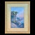 This antique Italian gouache painting by Giovanni Battista (1858–1925) beautifully captures a coastal scene, likely along...