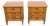 Burlwood Nightstands Bedside Side End Tables a Pair 6907 For Sale