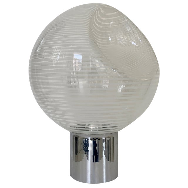 Vintage Corba Glass Table Lamp by Gino Vistosi for Vistosi, 1960s For Sale