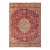 Large Antique Agra Carpet With Floral Design in Tones of Red and Taupe For Sale