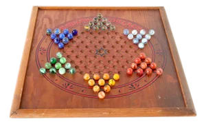 Vintage American Game Board w/Marbles