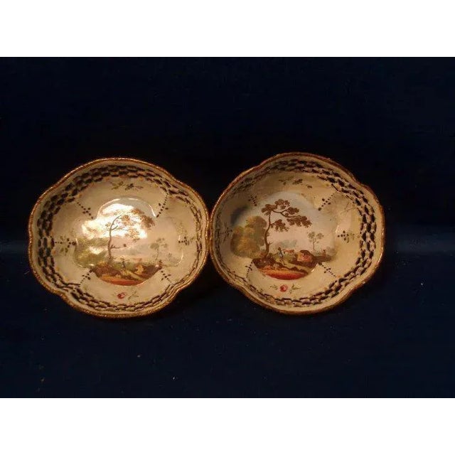 18th Century Bilston Battersea Enamel Reticulated Baskets or Trays - A Pair For Sale - Image 4 of 10