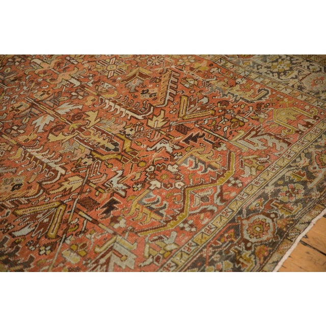 Vintage Distressed Mehrivan Square Carpet - 7' x 7'10" For Sale - Image 10 of 11
