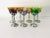 Metal 1940s Art Deco Farberware Morgantown Chrome Wine Cordial Cocktail Glasses - Set of 7 For Sale - Image 7 of 7