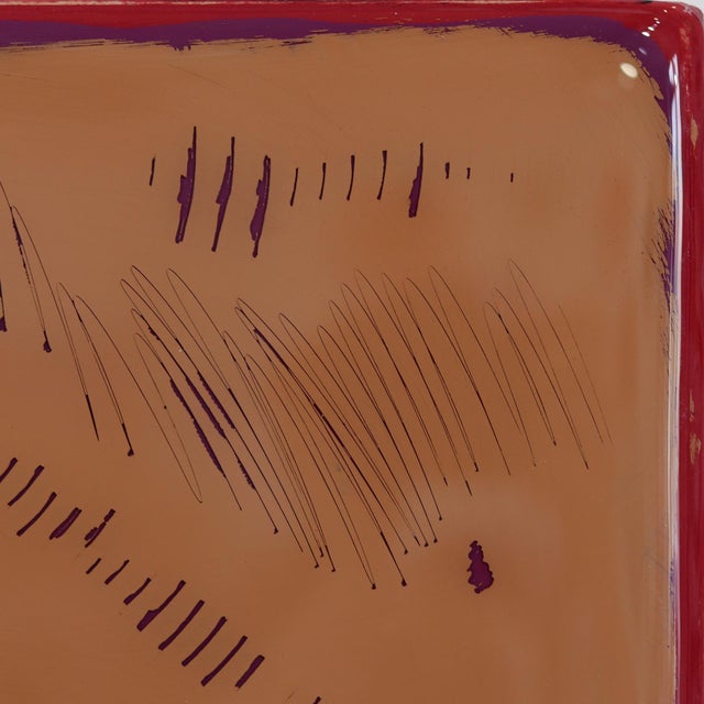 The Window 375 - Modern Shiny Resin Minimalist Brown Beige Dual Tone Artwork by Ricky Hunt For Sale - Image 4 of 9