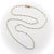 This is a sweet version of a twisted baby curb link chain in 14k gold. The chain’s construction creates a spin to the...