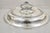 Antique English Victorian Scrollwork Engraved Covered Vegetable Serving Dish. Item features unique beaded borders, ornate...