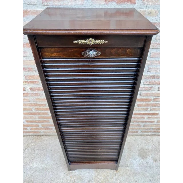 This French filing cabinet is another good example of the quality furniture that was made in those days. The angular...