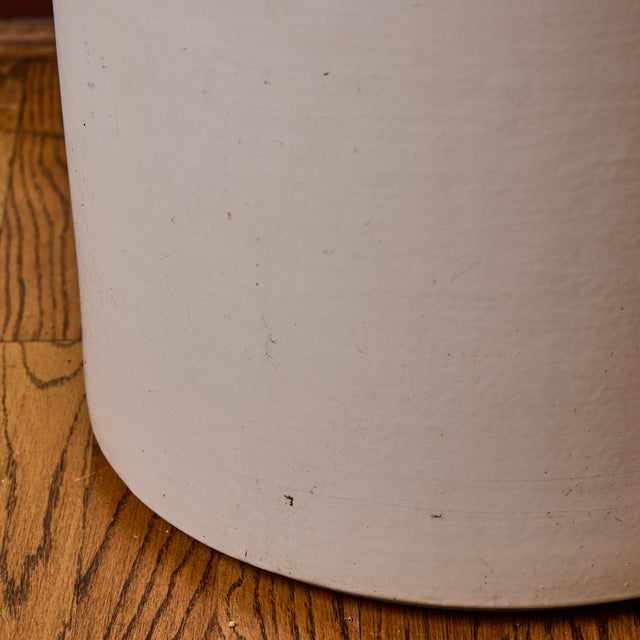 1960s Large 1960s Gainey Matte White Glazed Ceramic Planter For Sale - Image 5 of 9