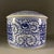Chinese Wide-Mouthed Chinese Blue and White "Double Happiness" Lidded Jar / Biscuit Jar For Sale - Image 3 of 5