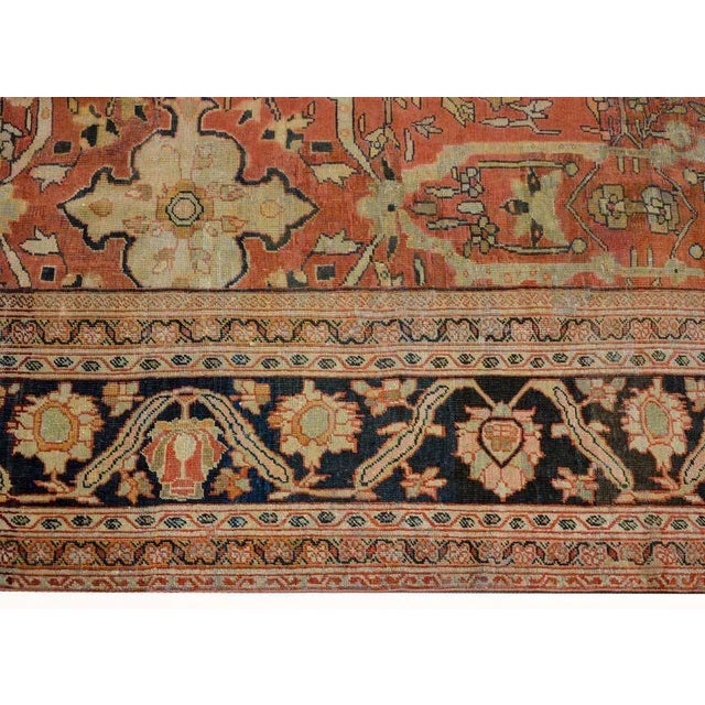 Early 20th Century Palatial Sultanabad Rug For Sale - Image 9 of 10