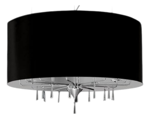 Crystal Shadow Pendant Light in Chrome and Crystal by Aggiolight