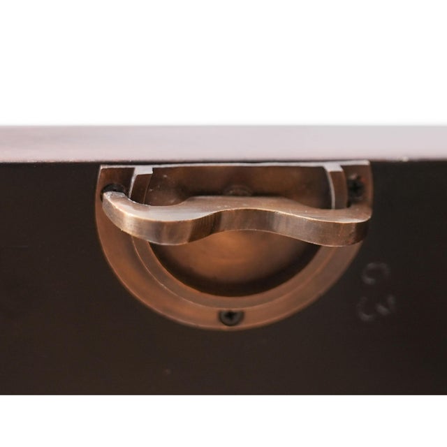 Traditional Three Pedestal Mahogany Dining Table For Sale - Image 11 of 12