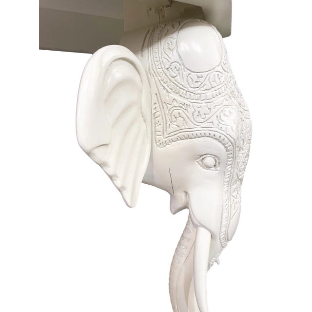 1960s Gampel Stoll Elephant Wall Mount Console For Sale - Image 10 of 11
