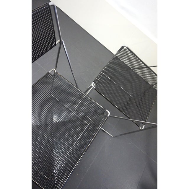 Metal X Line Chairs by Niels Jørgen Haugesen, 1970s, Set of 2 For Sale - Image 7 of 8