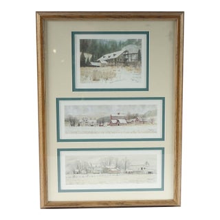 A Series of Artwork by Artist Jon Crane Reproduction Prints of Original Watercolor Paintings For Sale