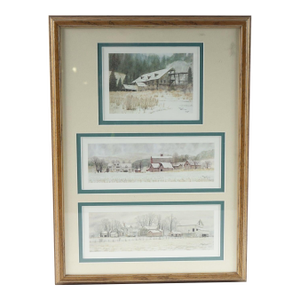 A Series of Artwork by Artist Jon Crane Reproduction Prints of Original Watercolor Paintings