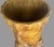 Antique Art Nouveau Austrian Teplitz Style Pottery Floor Vase 4 Footed 22” For Sale - Image 4 of 12