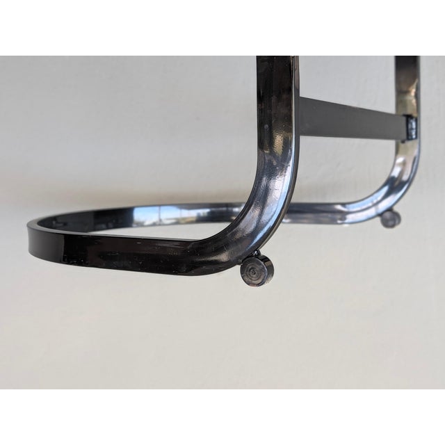 Vintage Milo Baughman Attributed Counter Bar Stools For Sale - Image 4 of 8