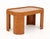 Wood Modern Red and Yellow Patterned Side Table For Sale - Image 7 of 7