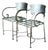 Vintage Metal Scroll Armchairs - Pair For Sale