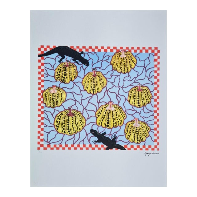 After Yayoi Kusama, Black Lizards, Lithograph, 1990s Reproduction For Sale