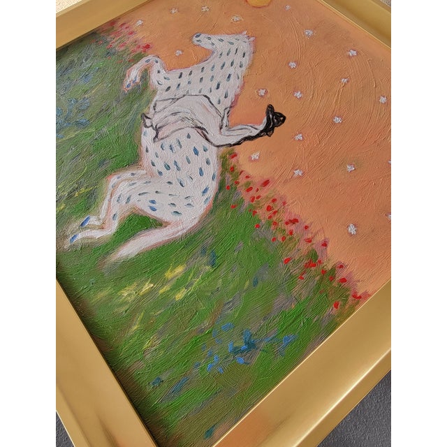 Spotted Horse Contemporary Oil Painting by Alexandra Swistak For Sale - Image 11 of 14